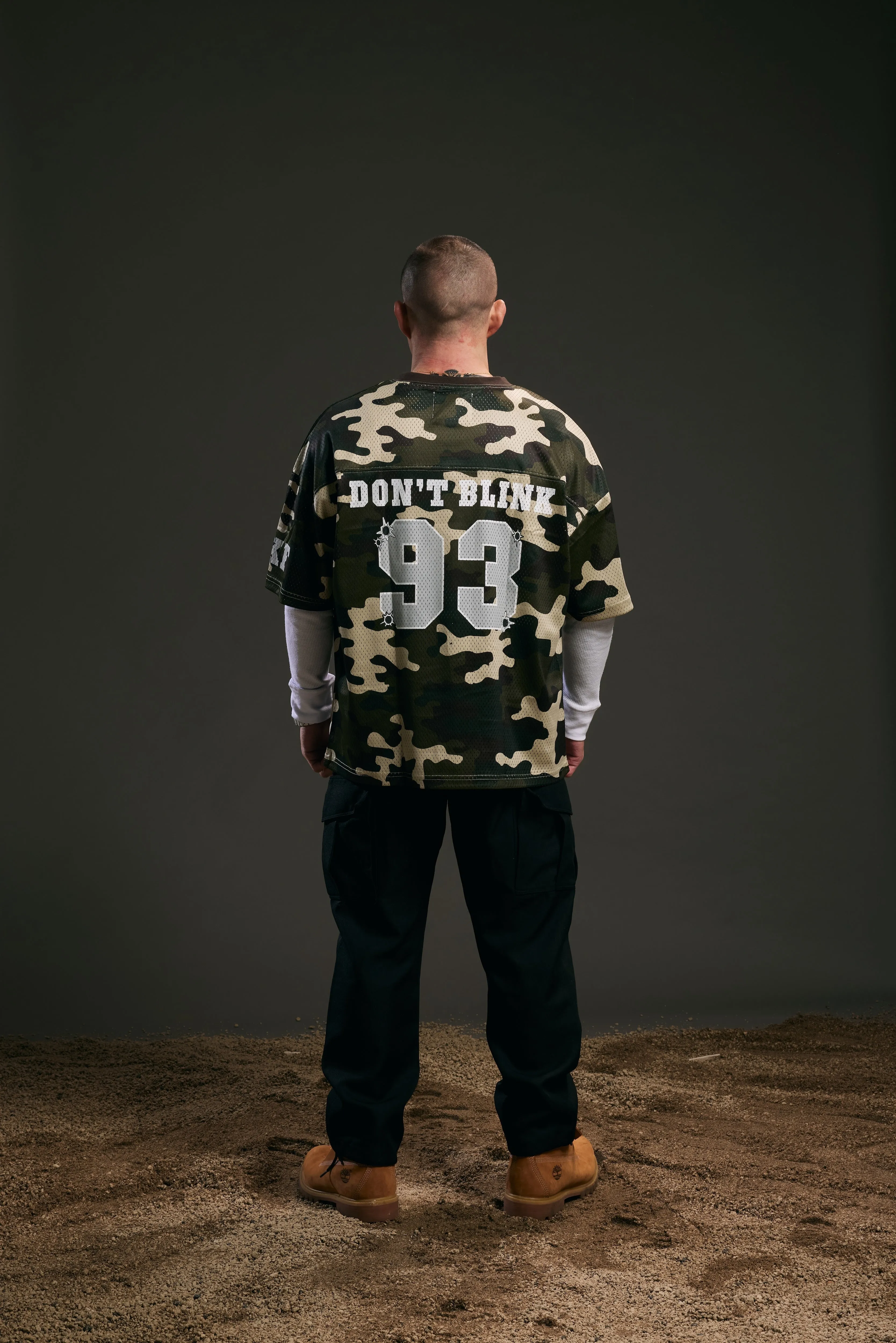 Sporty Vibe Holiday Outfit Style KKF Mesh Jersey | Camo