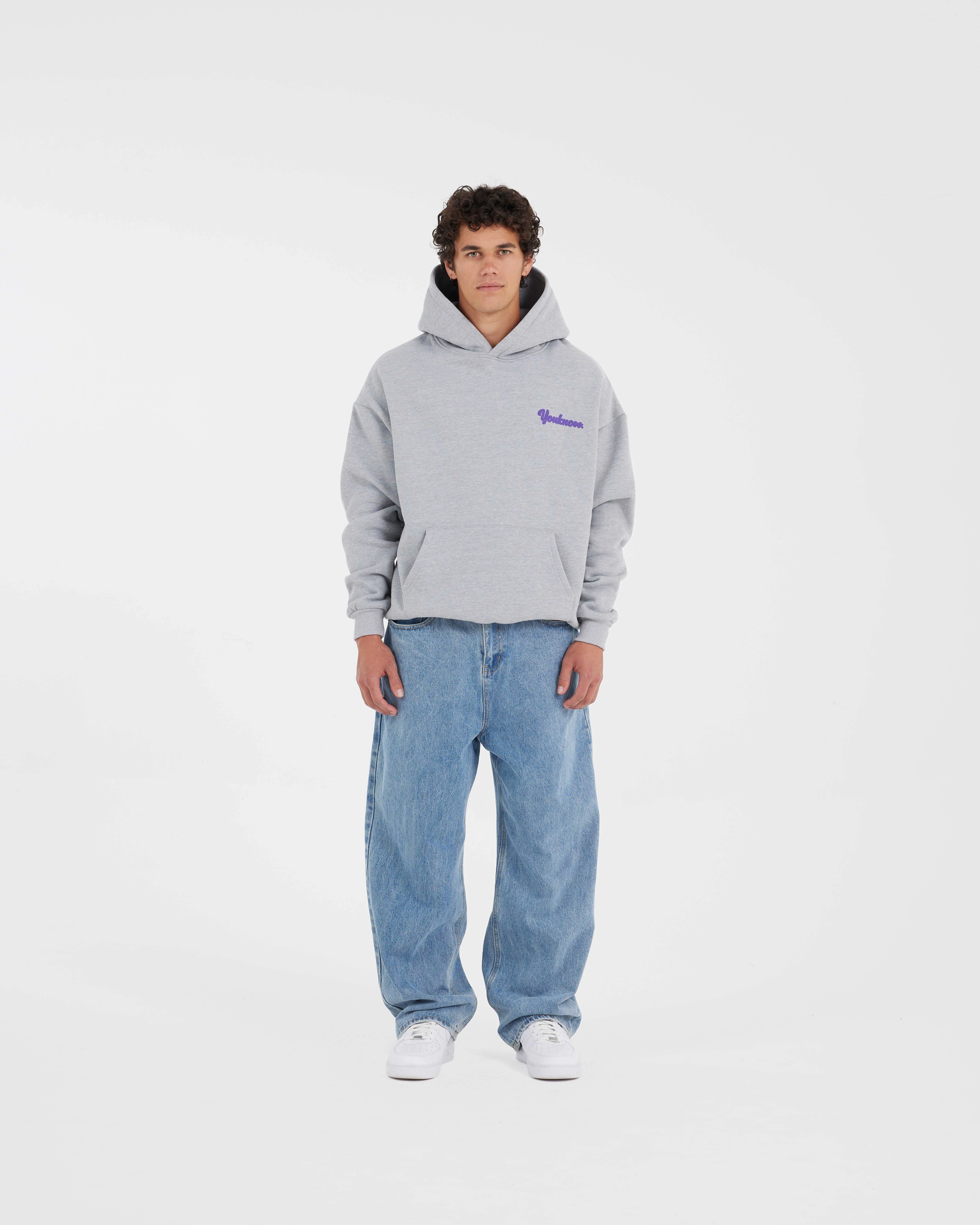 CIRCLE HOODIE | Ash Grey Athletic Apparel Fashion Comfort