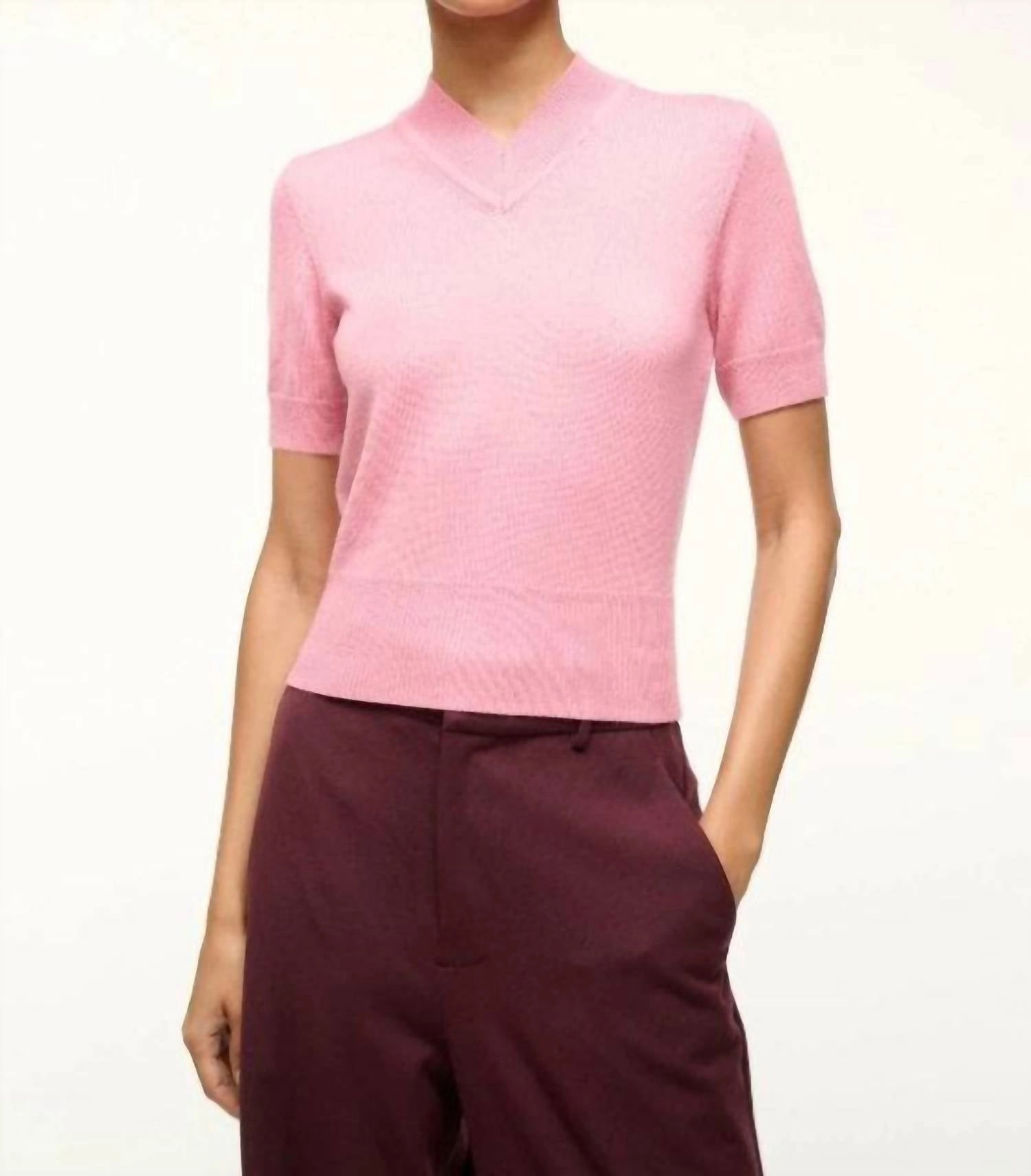 Sullivan Sweater In Pink Snuggle Fit Cozy Wear