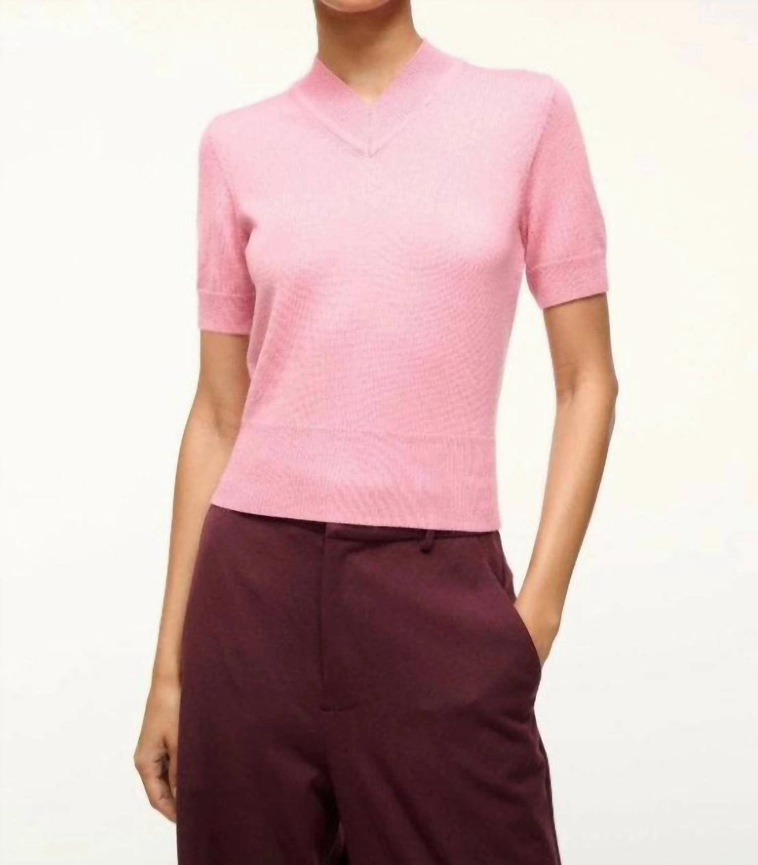 Sullivan Sweater In Pink Compact Travel Design Cozy Wear