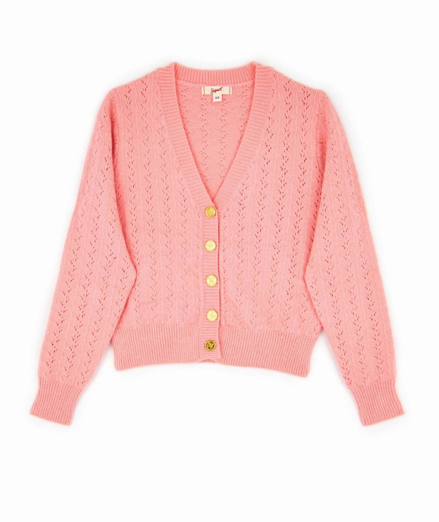 Women's Katy Cardigan In Pink Light Reflective Trim