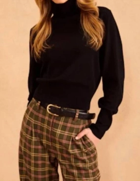 William Turtleneck In Caviar Stylish Layer Layering Knit