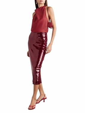 Koa Skirt In Wine Weekend Outfit Subtle Finish