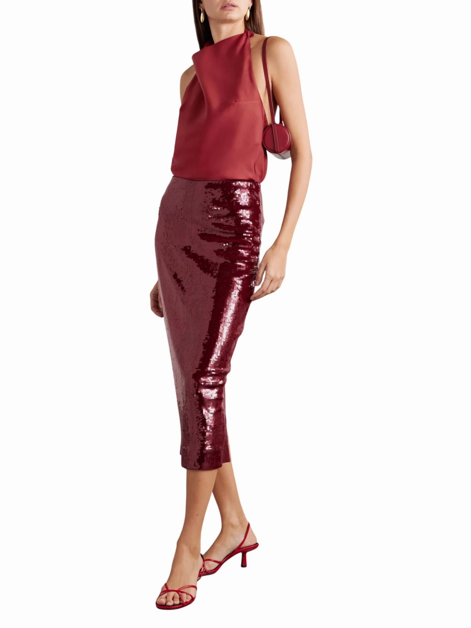 Koa Skirt In Wine Weekend Outfit Subtle Finish