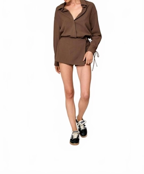 Casual Comfort Koa Skort In Brown
