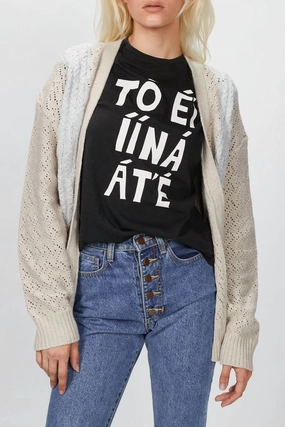 Kurt Cardigan In Natural/light Grey Trendy Outfit