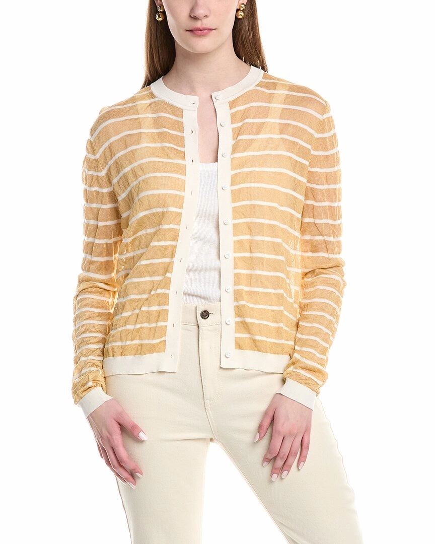Odor Control Technology Cozy Style Lafayette 148 New York Crinkled Cardigan