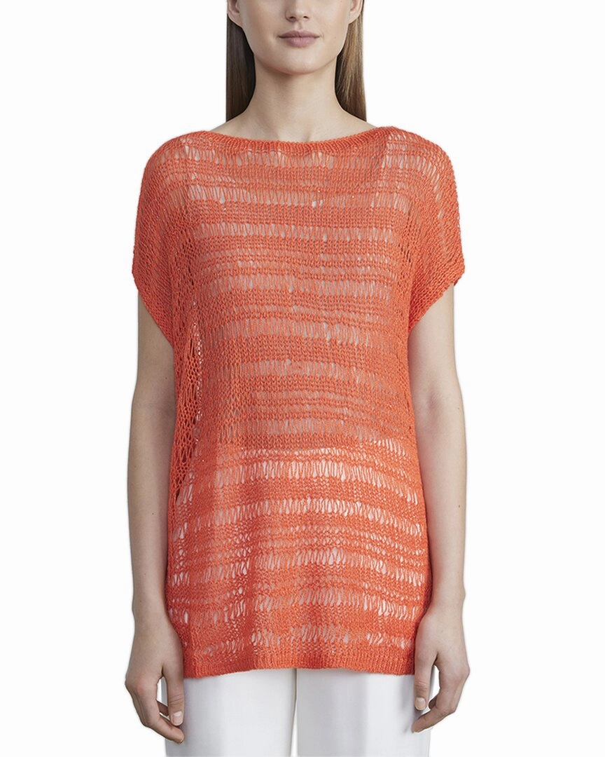 Lafayette 148 New York Lofty Bateau Neck Alpaca & Silk-Blend Sweater Knit texture