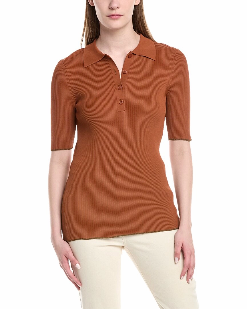 Lafayette 148 New York Polo Sweater Comfort Piece
