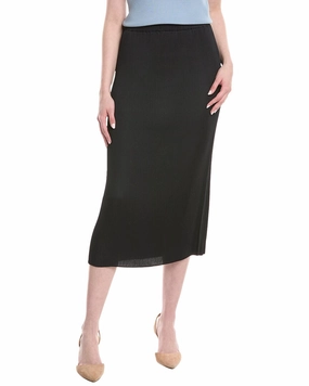 Material Innovation Outfit Lookbook Lafayette 148 New York Pull-On Midi Skirt
