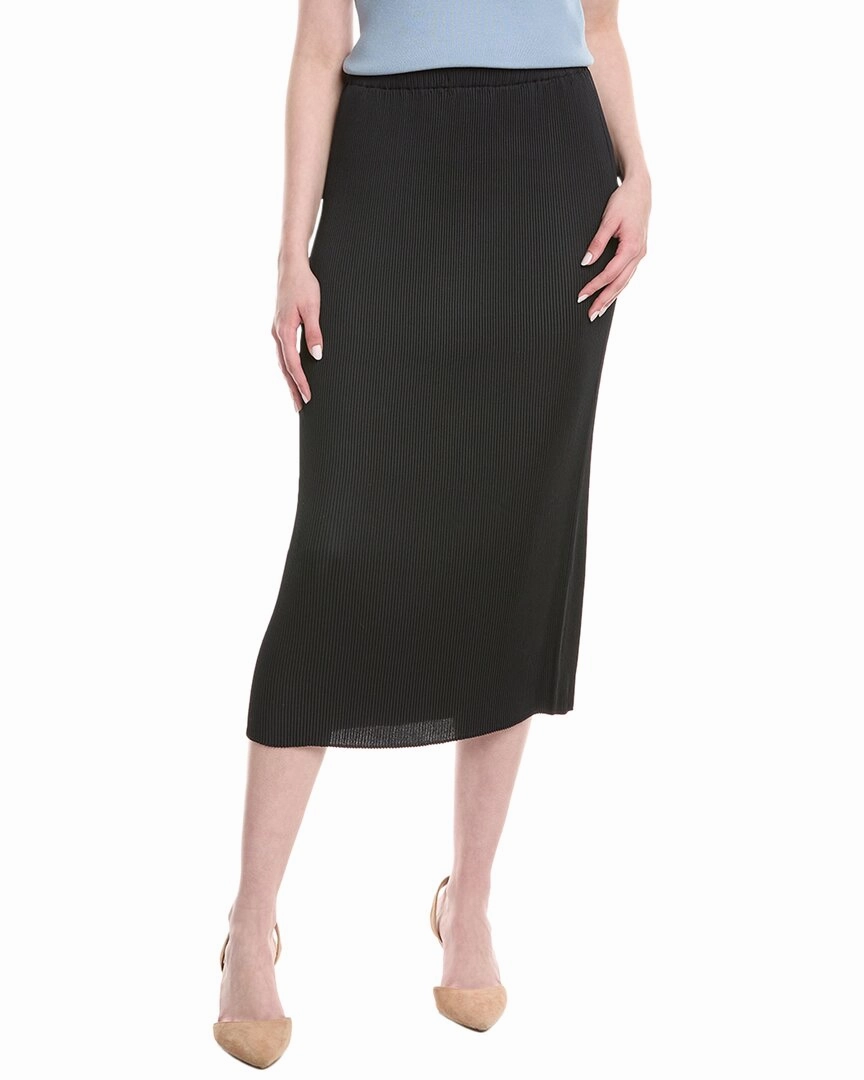 Lafayette 148 New York Pull-On Midi Skirt Crisp Finish