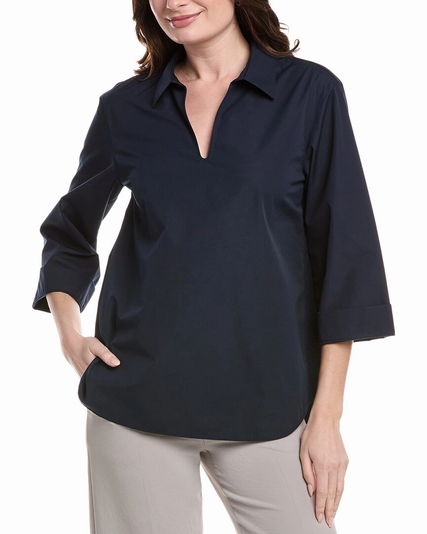 Seasonal Layers Lafayette 148 New York Pullover Shirt
