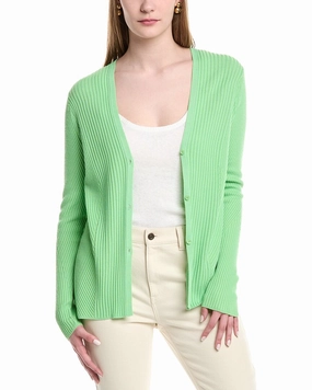 Functional Knit Winter Layering Look Lafayette 148 New York Ribbed Cardigan