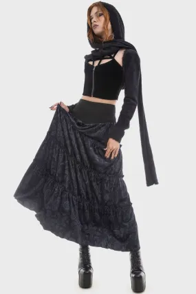 Daytime Look Half Vamp Maxi Skirt