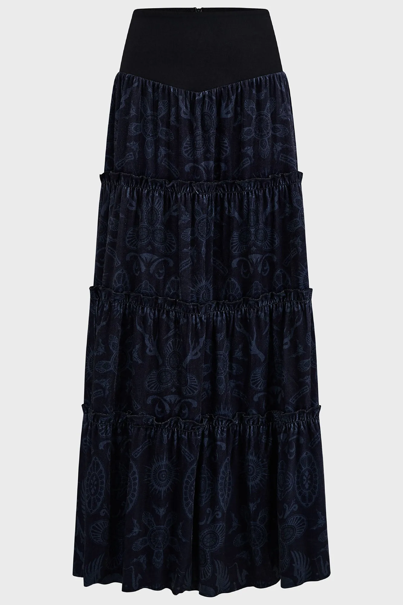 Half Vamp Maxi Skirt Breezy Flow Sporty Edge