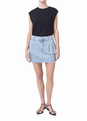 Cozy Tones Smooth Cut Becker Mini Skirt In Rotate
