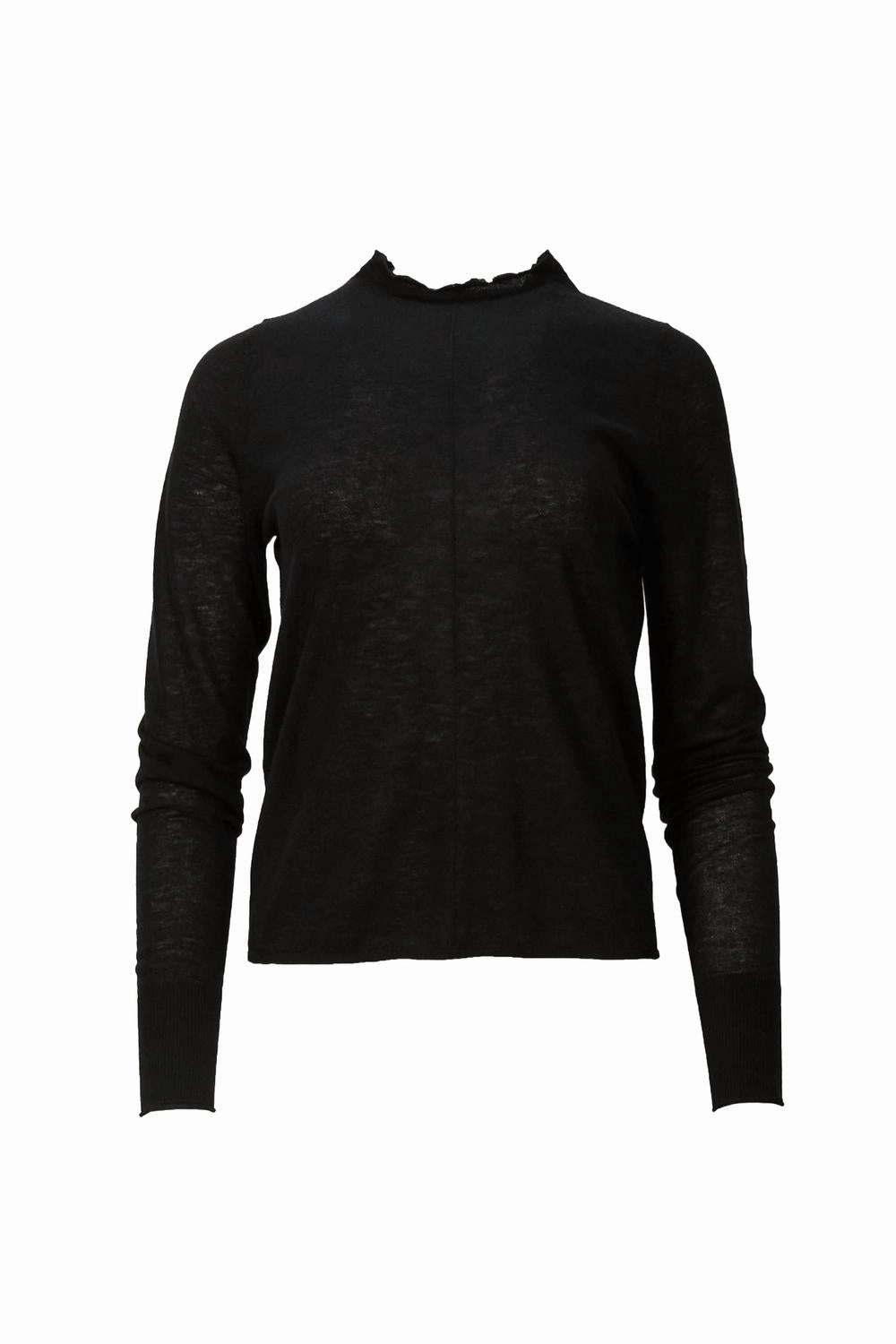 Langdon Long Sleeve In Blackish Cozy Knit Touch