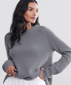 City Trend No-Fuss Look Cashmere Fisherman Sweater