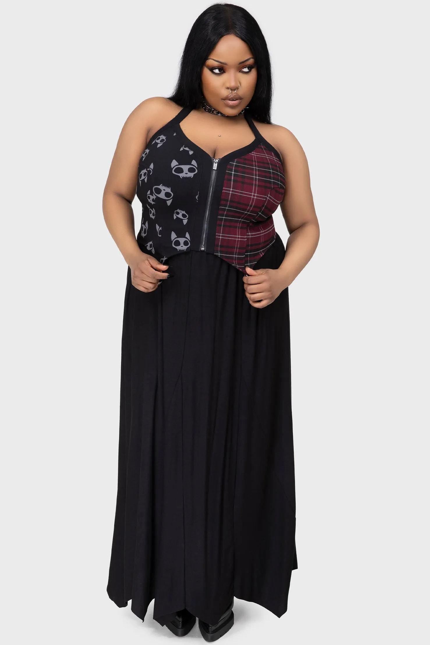 Lace trim The Vampurr Halter Top