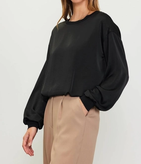 Winter Ready Anti Static Finish Hendrick Bubble Top - Plus In Black