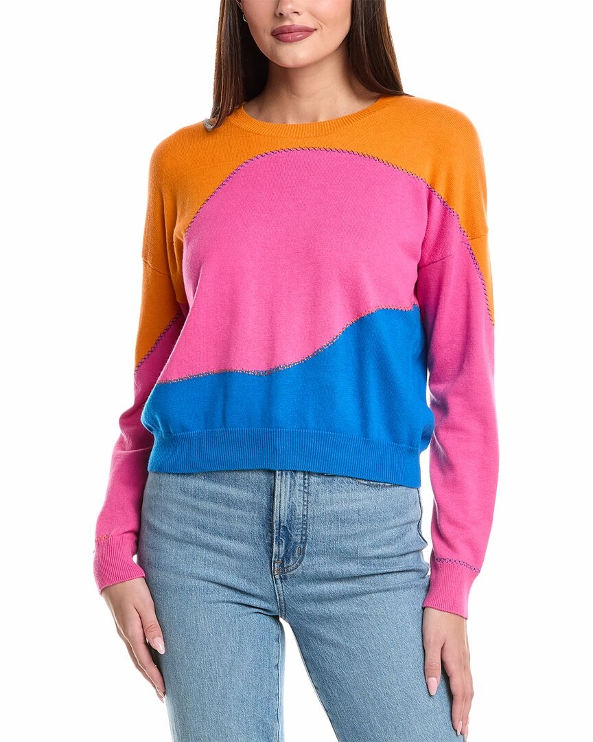 Moisture Wicking Fibers WISPR Riley Wave Silk-Blend Sweater
