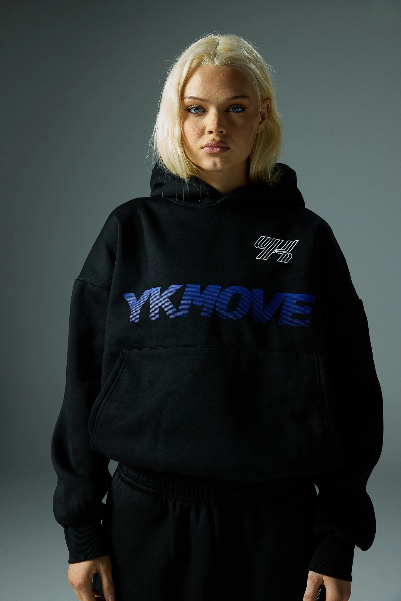YK Move Activate Hoodie | Black Street Mode Daily Comfort