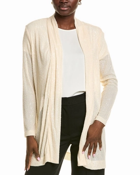 Knitted Layer Versatile Knit Anne Klein Drape Front Cardigan