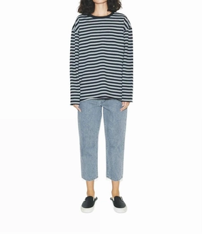 Cut Sweater In Black/grey Knitwear Design