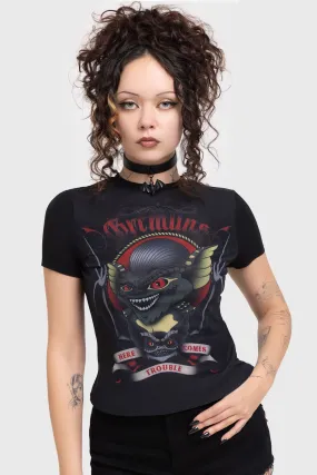 Modern Trend Look Travel Trend Here Comes Trouble Fitted T Shirt
