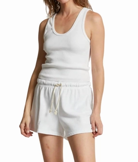 Tagless Labeling Sporty Chic Layla Shorts In Heather Grey