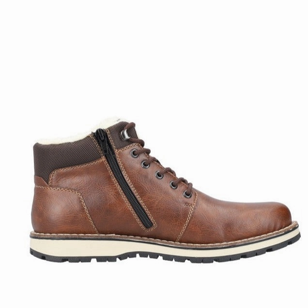 Mens Rieker Ronny 35 in Toffee/Braun-Schwarz Comfy Routine