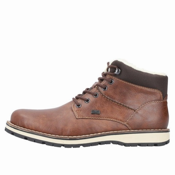 Mens Rieker Ronny 35 in Toffee/Braun-Schwarz Uni Life
