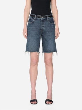 Leisure High Rise Knee Length Short In Nostalgia On-the-Go Shorts Bold Statement