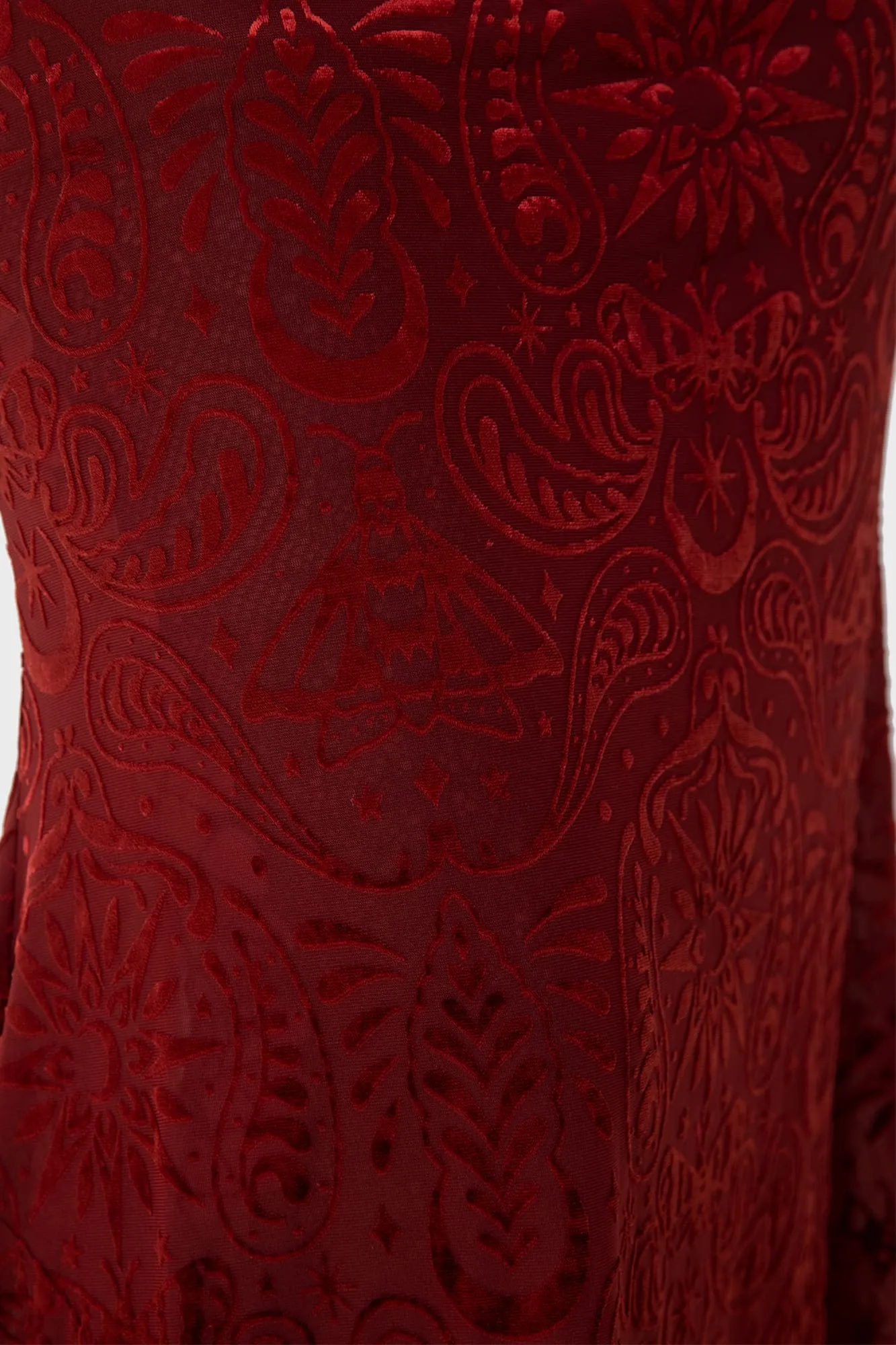 Style Vibes Corduroy texture Lepidoptera Maxi Skirt