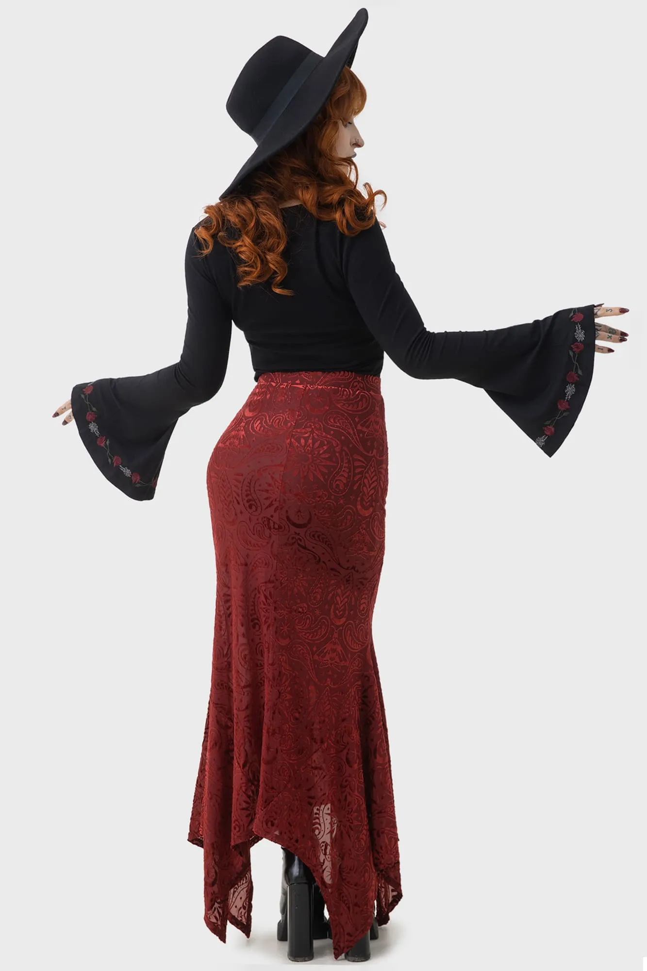 Lepidoptera Maxi Skirt Laid Back Look Wardrobe Classic