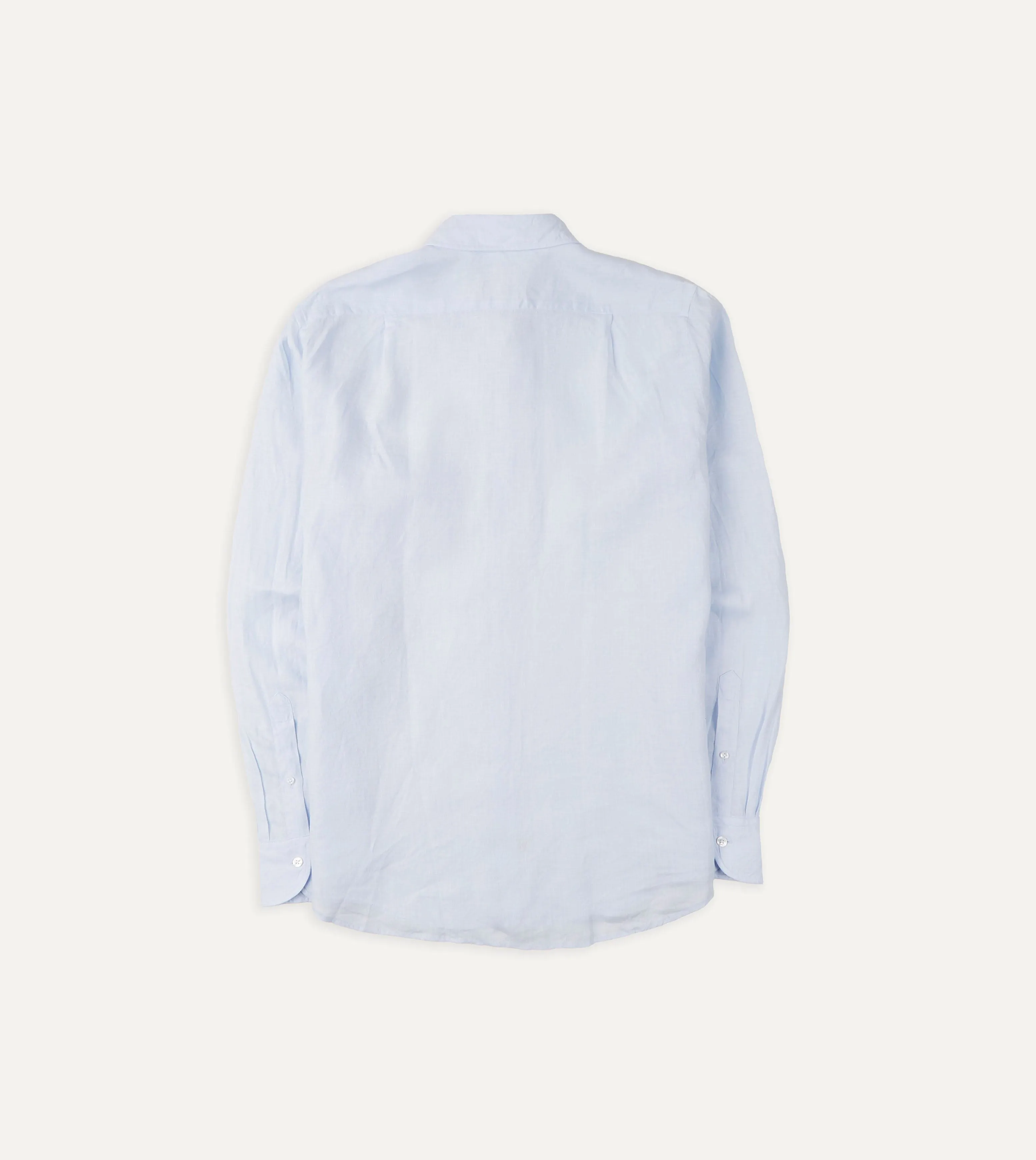 Light Blue Linen Spread Collar Shirt Sophisticated Elegance Minimalist Aesthetic