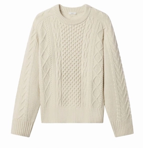 Winter Layering Look Kyra Sweater In Off-White