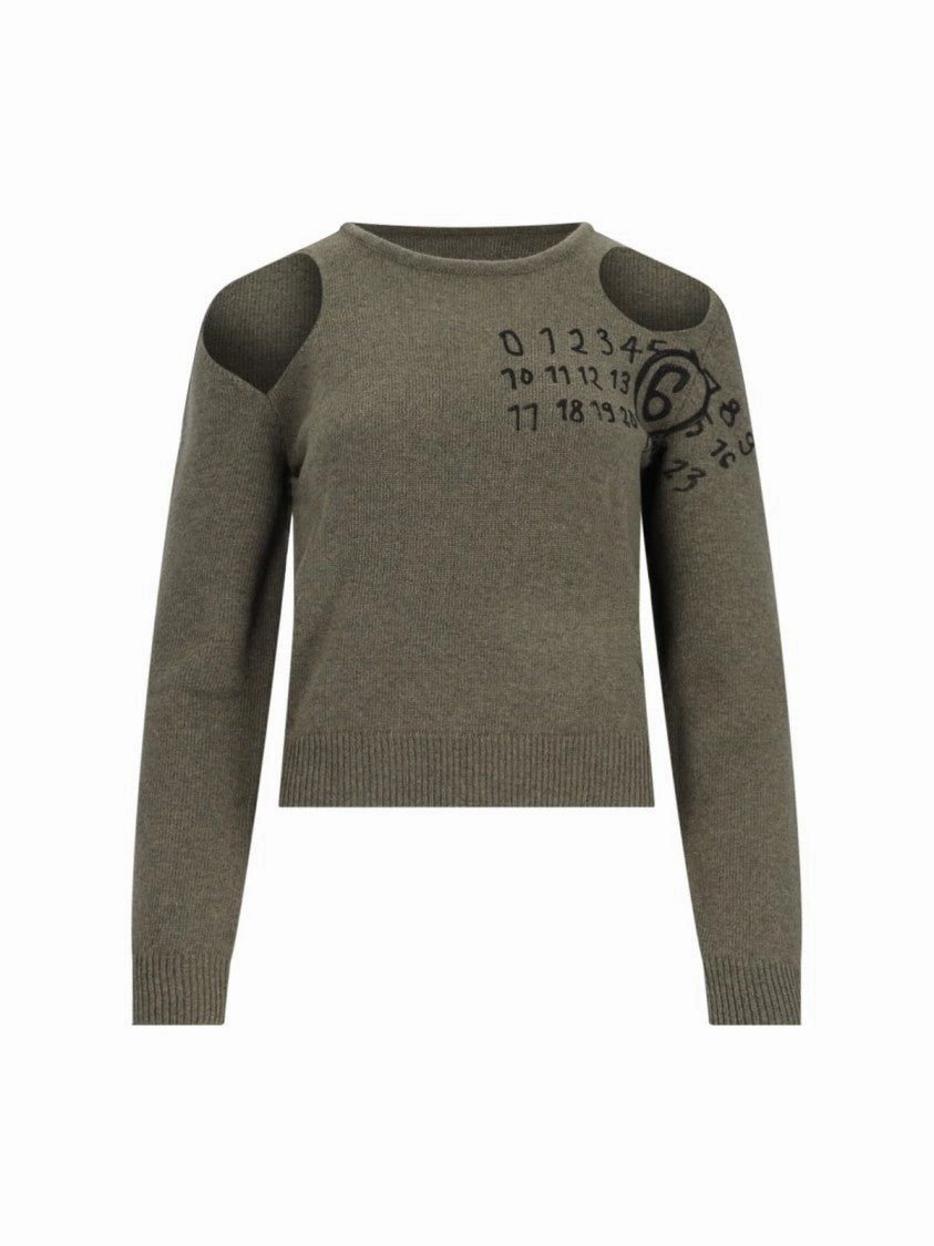 Cozy Fit Winter Wearable Cut-Out Detail Sweater  Green