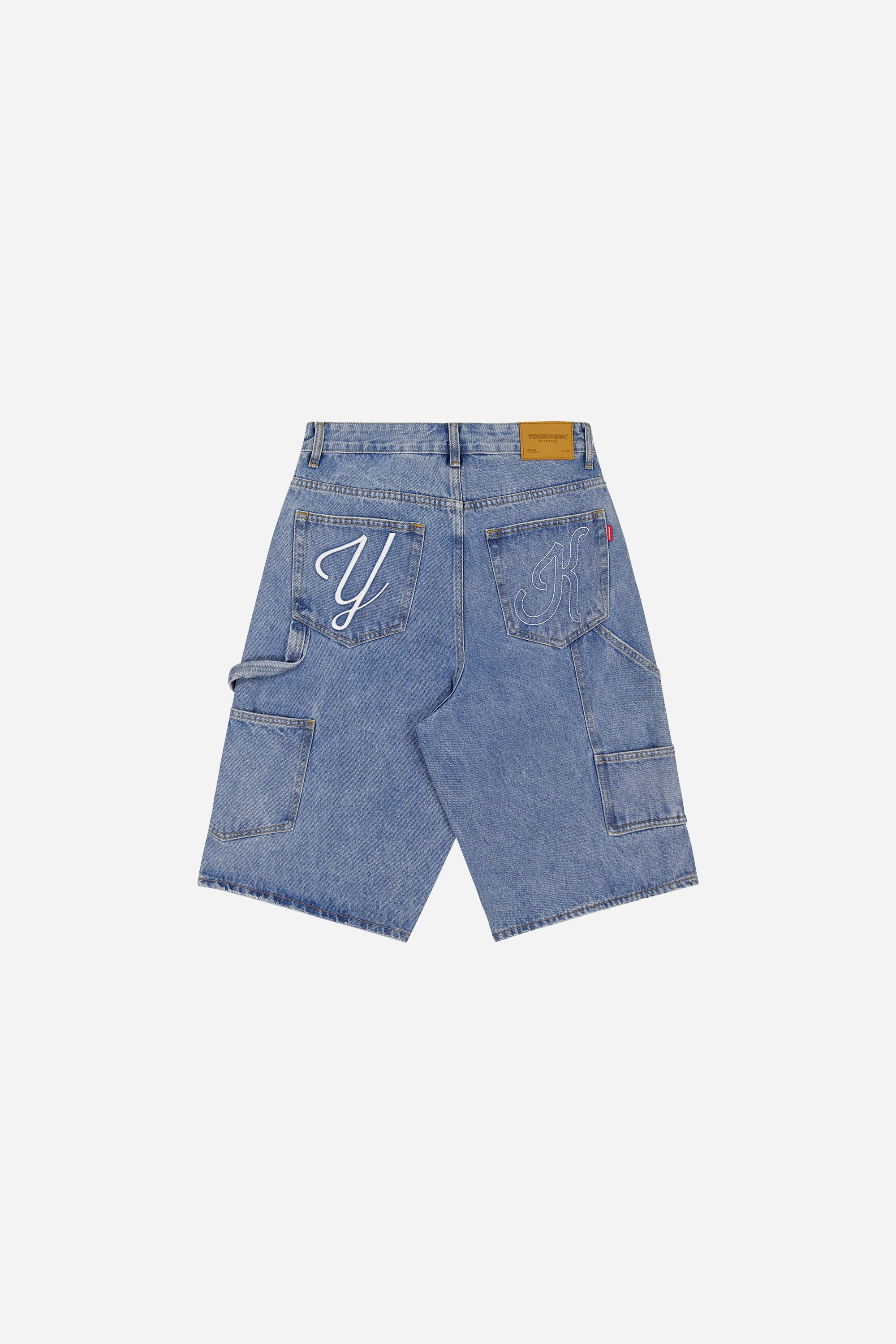 Casual Style Denim Jorts | Light Wash