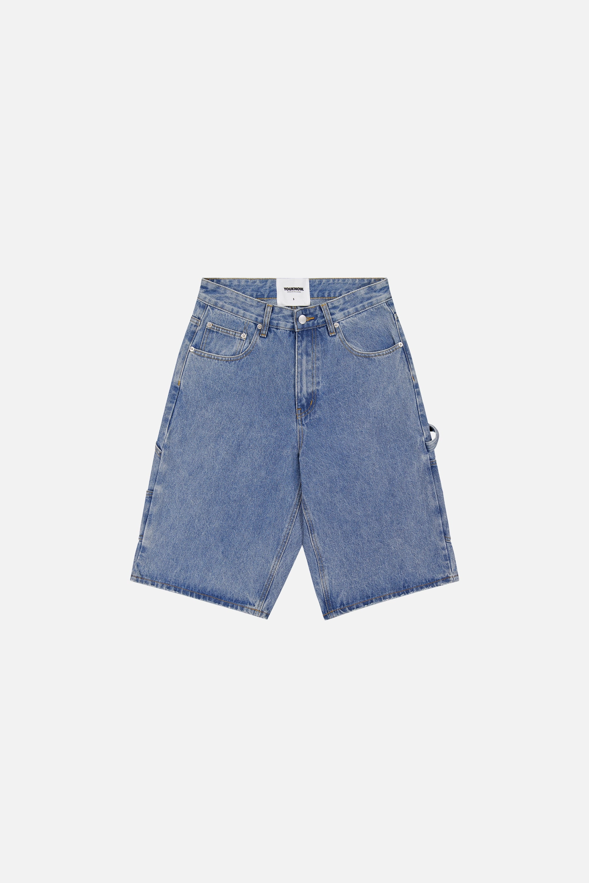 Denim Jorts | Light Wash Chafe Resistant Lining Non Restrictive Cut