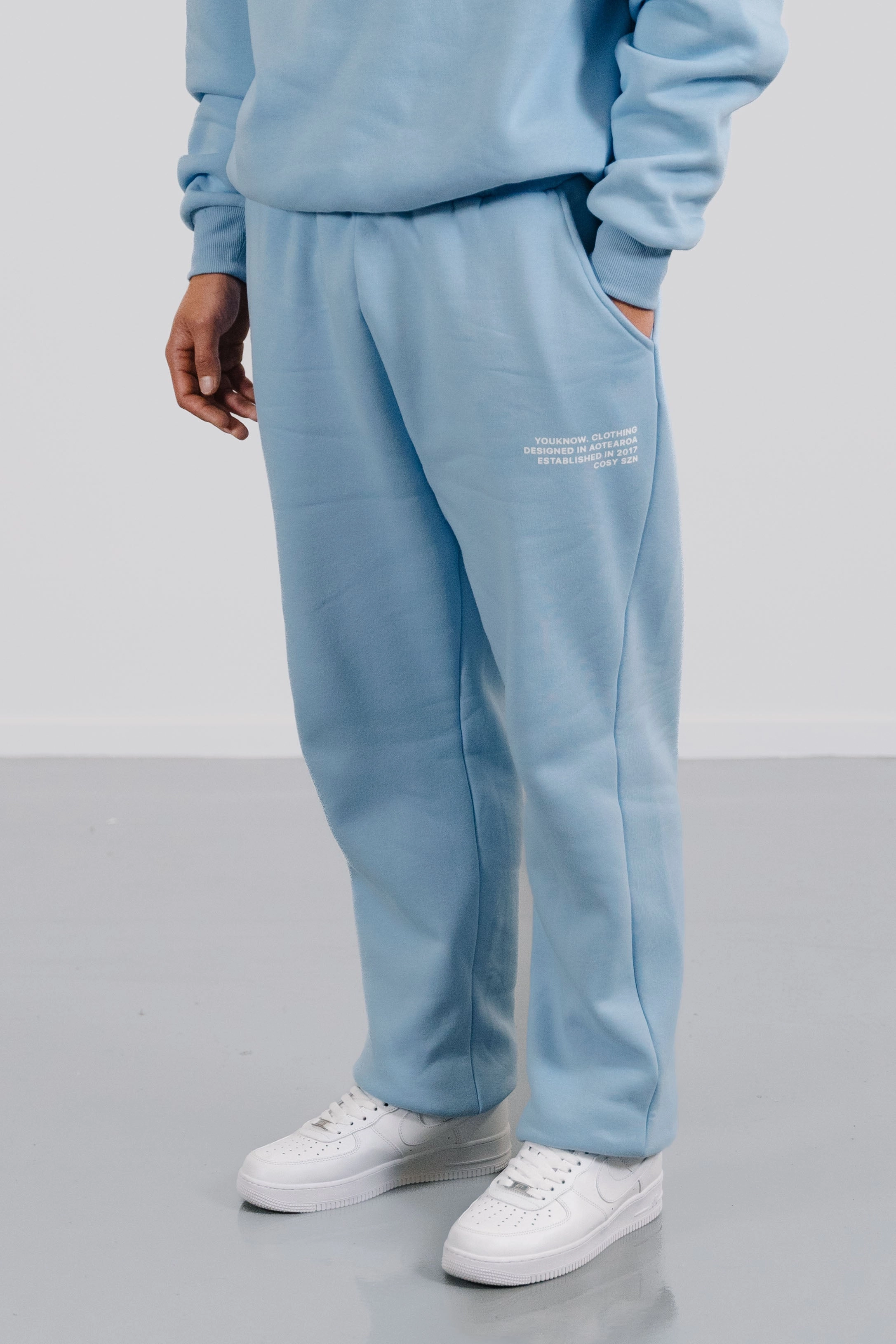 Roomy Shape Urban Fit Cosyszn Sweatpants | Baby Blue