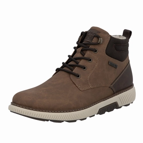 Comfy Pair Mountain Run Mens Rieker Stan 02 in Mandel/Kastanie