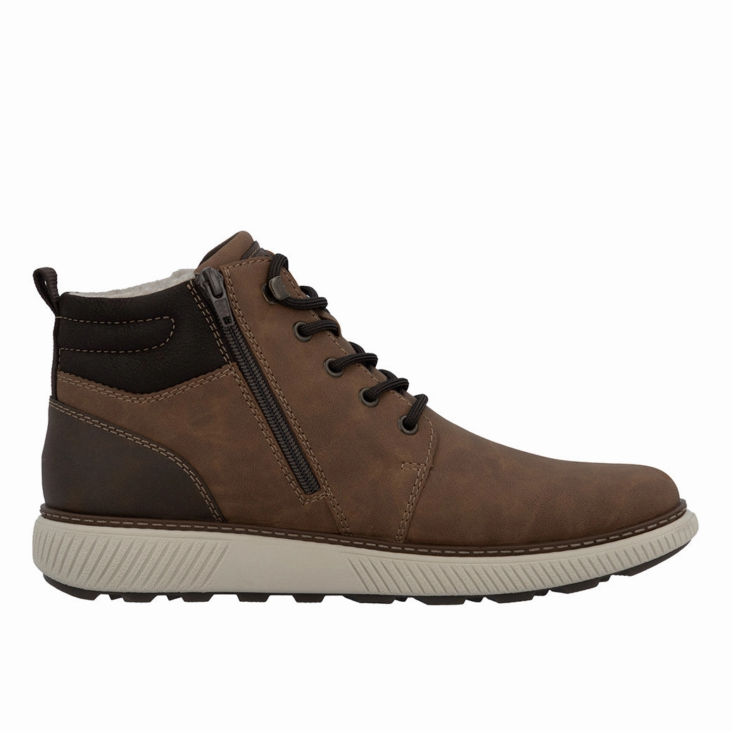 Winter Ready Mens Rieker Stan 02 in Mandel/Kastanie