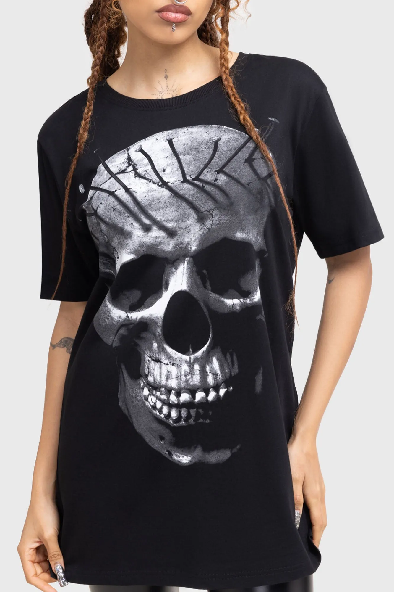 Yarn Dyed Fabric Stylish Wear Moonlit Reaper T-Shirt