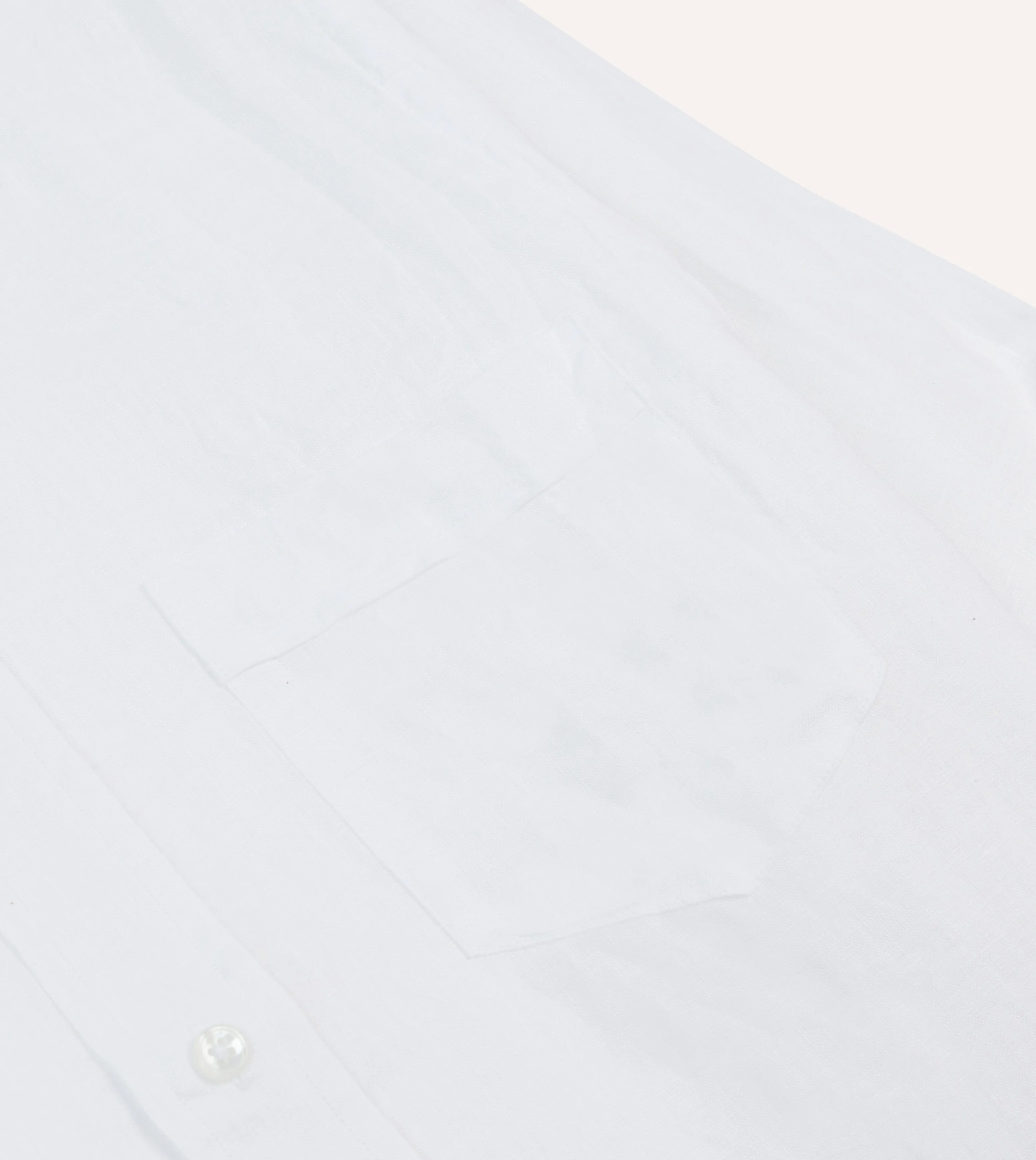 White Linen Spread Collar Shirt Quick Dry Technology Geometric Pattern