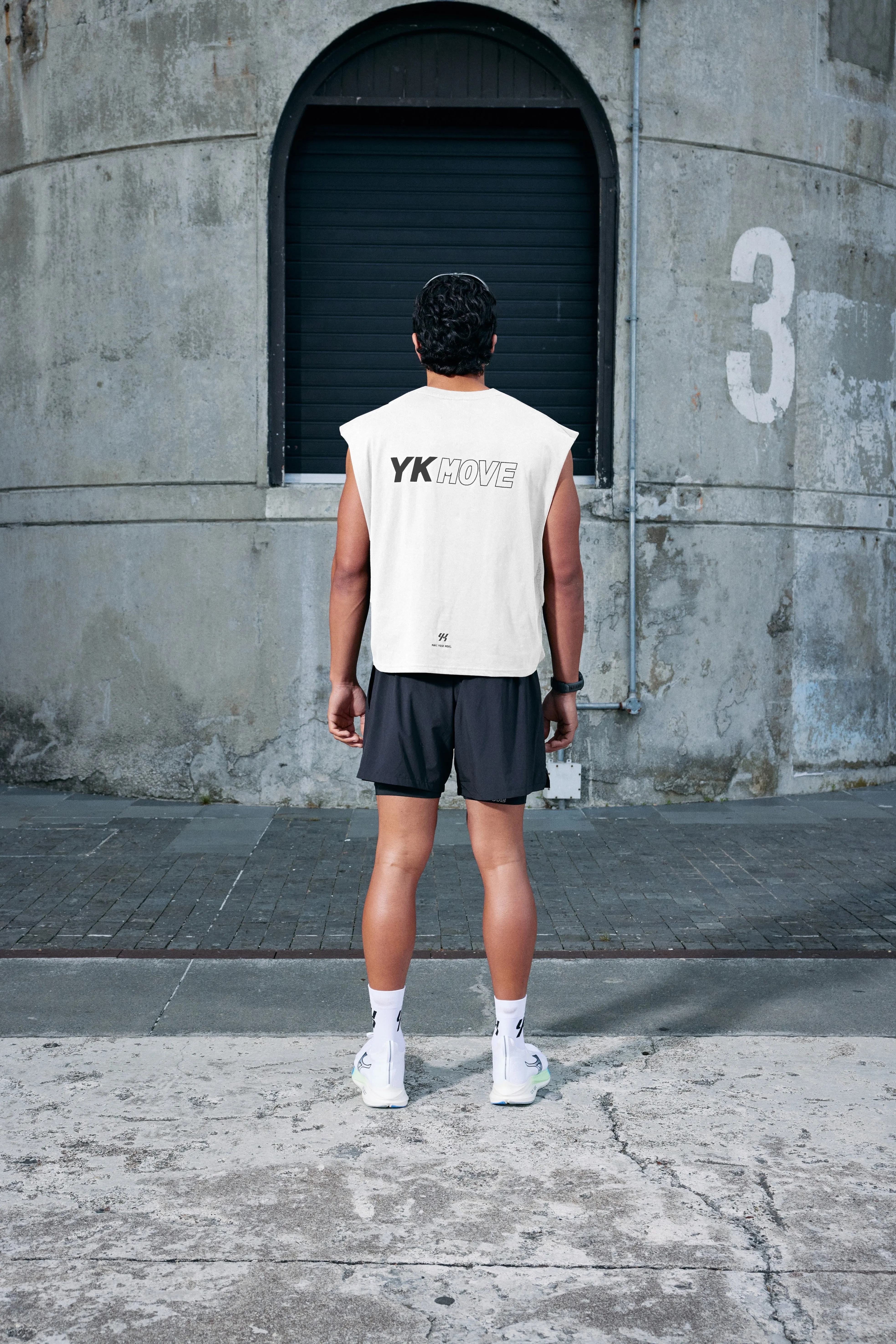 Textured Surface YK Move Champion Tank | White