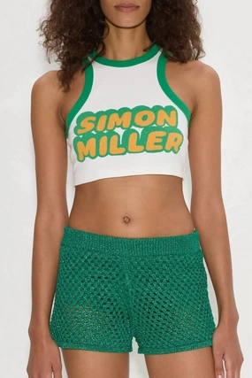 Marzo Crochet Shorts In Gummy Green Cool Fit