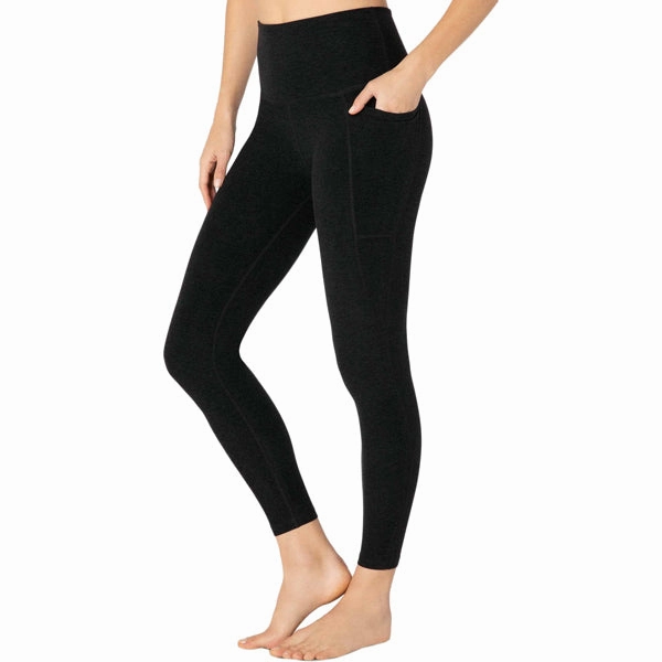 Layer-Friendly Women's Spacedye Out of Pocket High Waisted Midi Legging