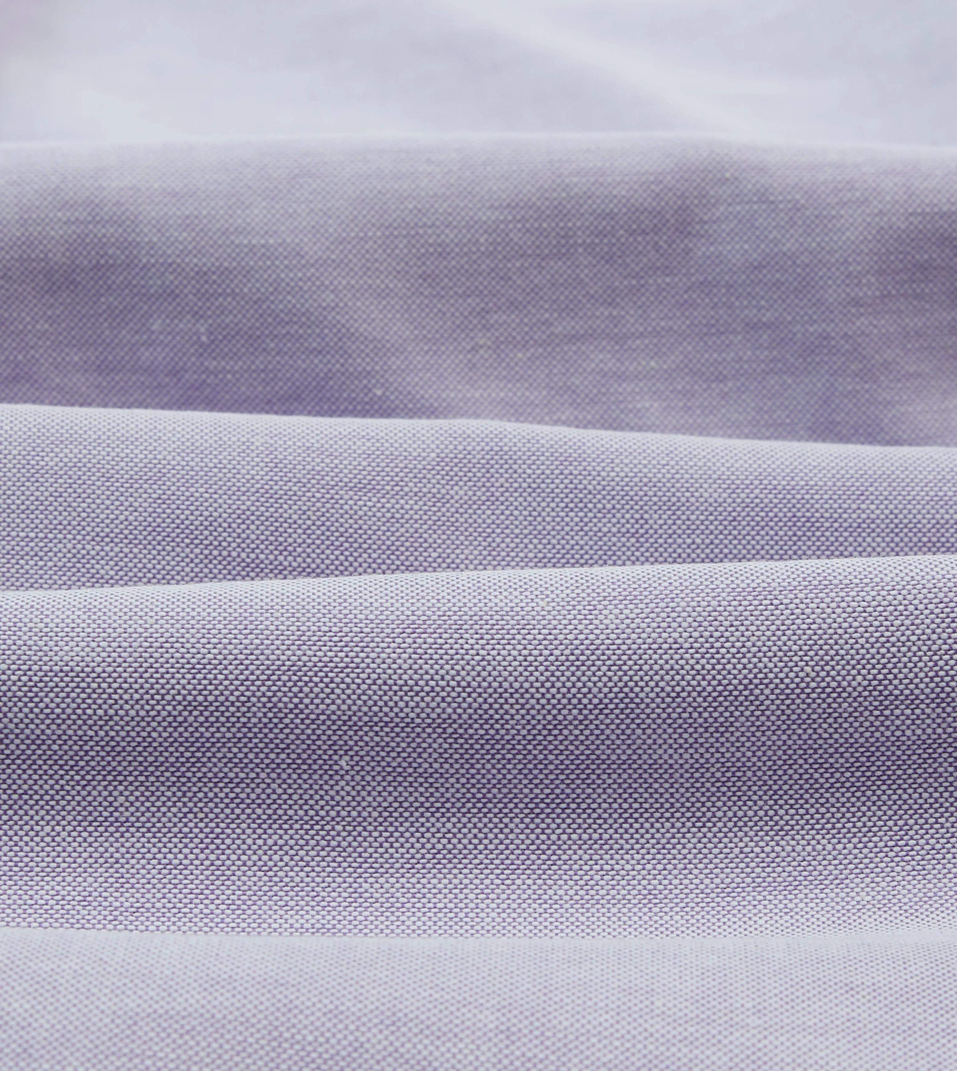 Lilac Cotton Oxford Cloth Button-Down Shirt vacation wear Midweight Textile