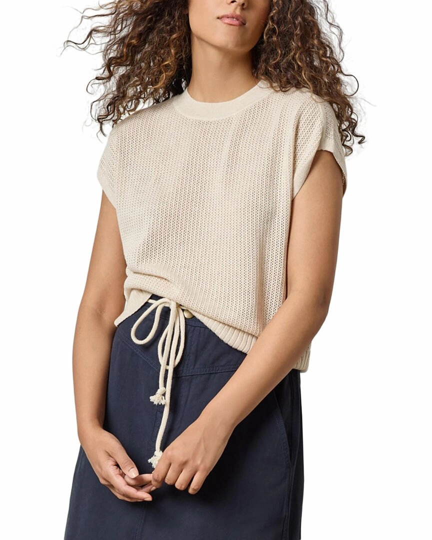 Lilla P Crewneck Sweater Knit Comfort Wear Drop Needle Detailing